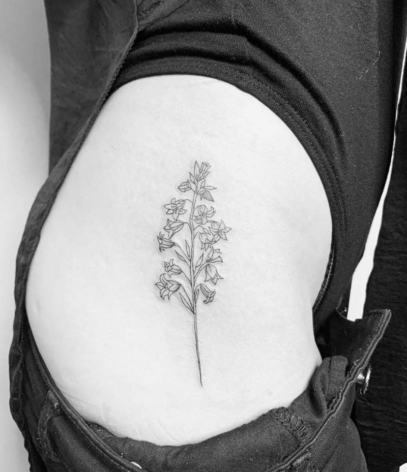30 Elegant Bluebell Flower Tattoos You Can't Help Trying