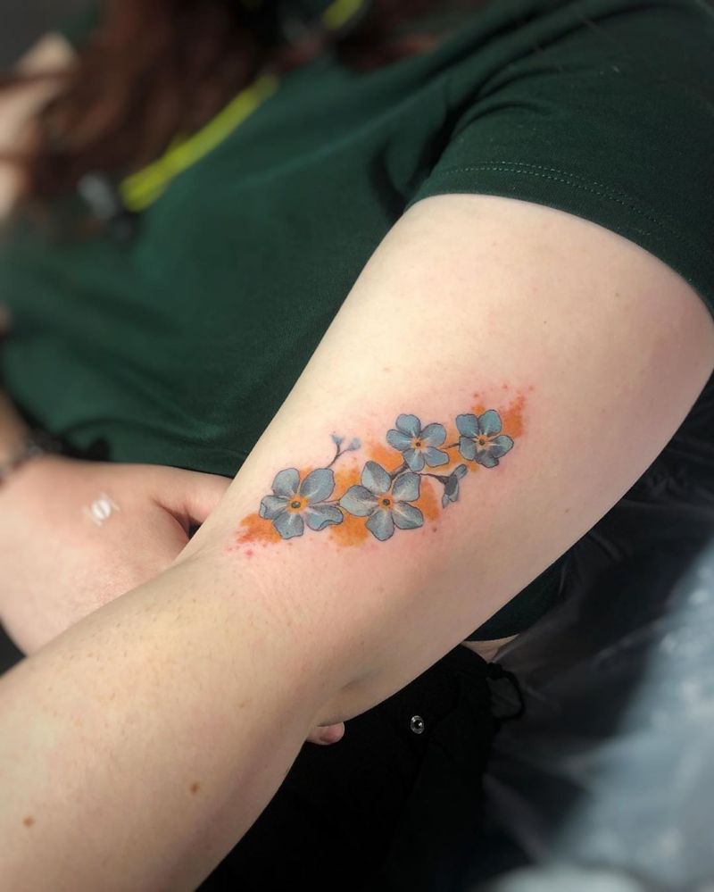 30 Pretty Forget Me Not Tattoos for Your Inspiration