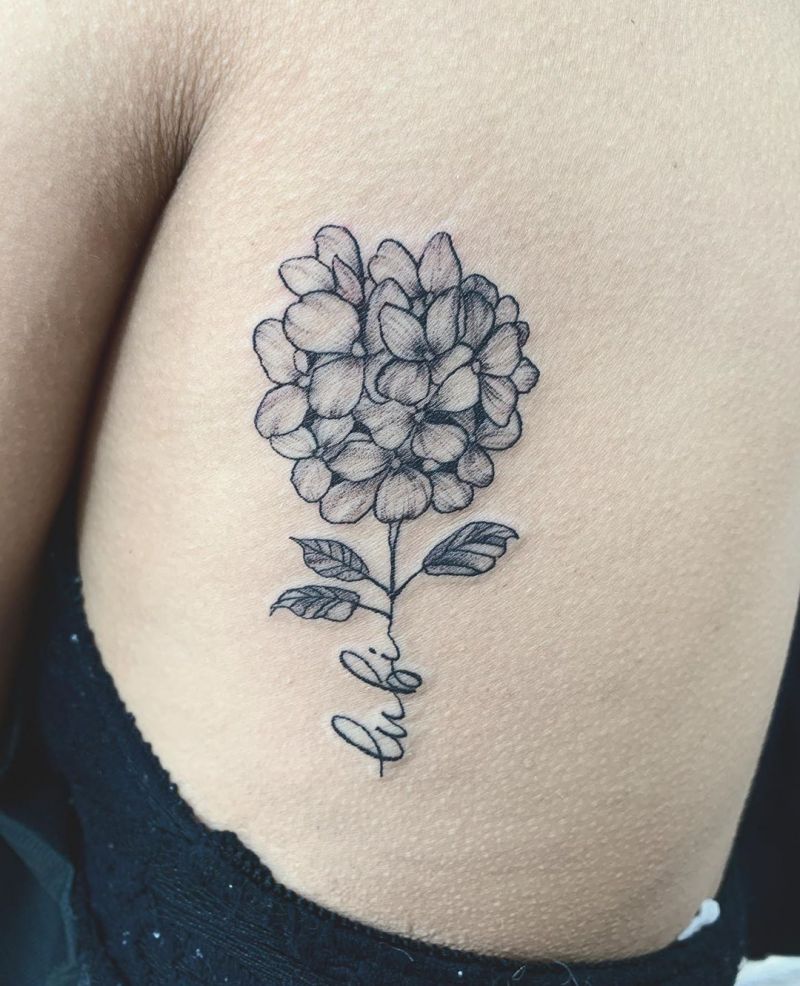 30 Elegant Hydrangea Tattoos for Women You Will Love