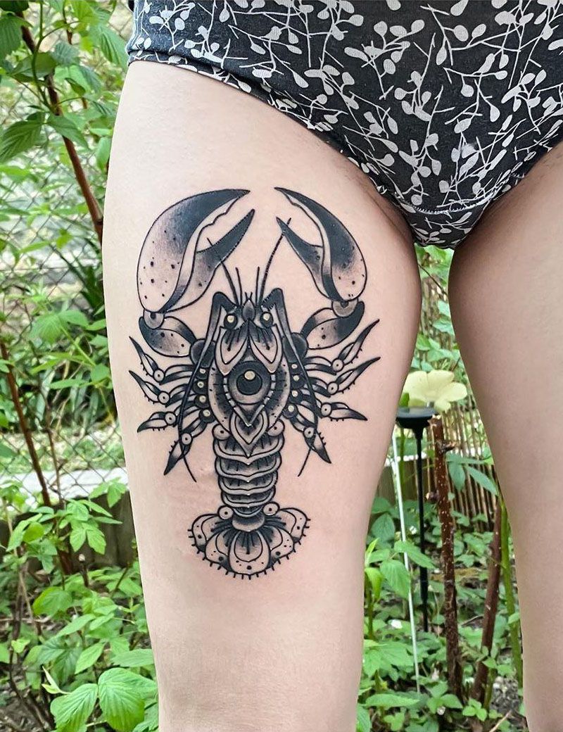 30 Pretty Lobster Tattoos Make You Successful