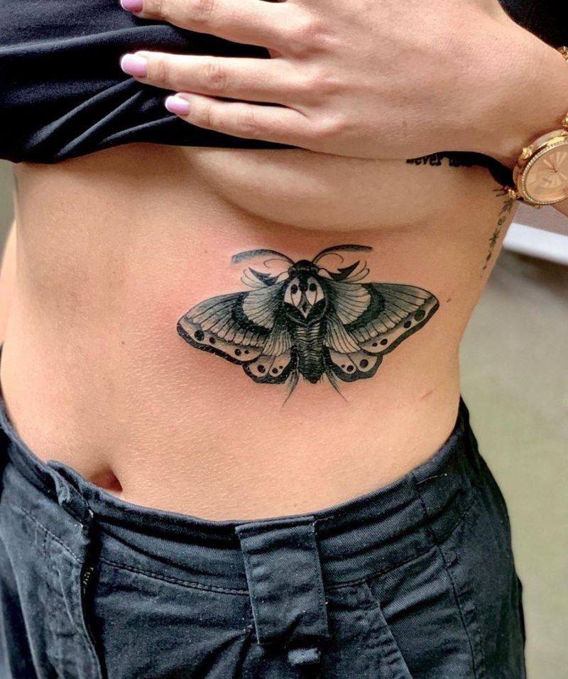 30 Pretty Moth Tattoos You Will Love to Try