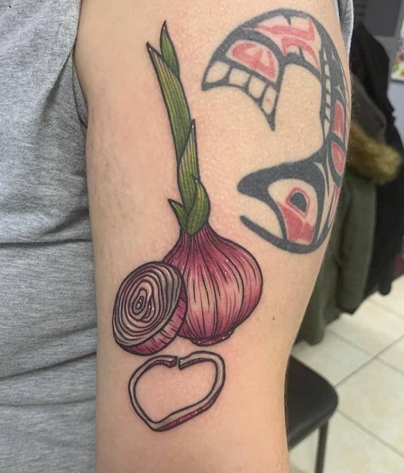 30 Pretty Onion Tattoos for Your Inspiration