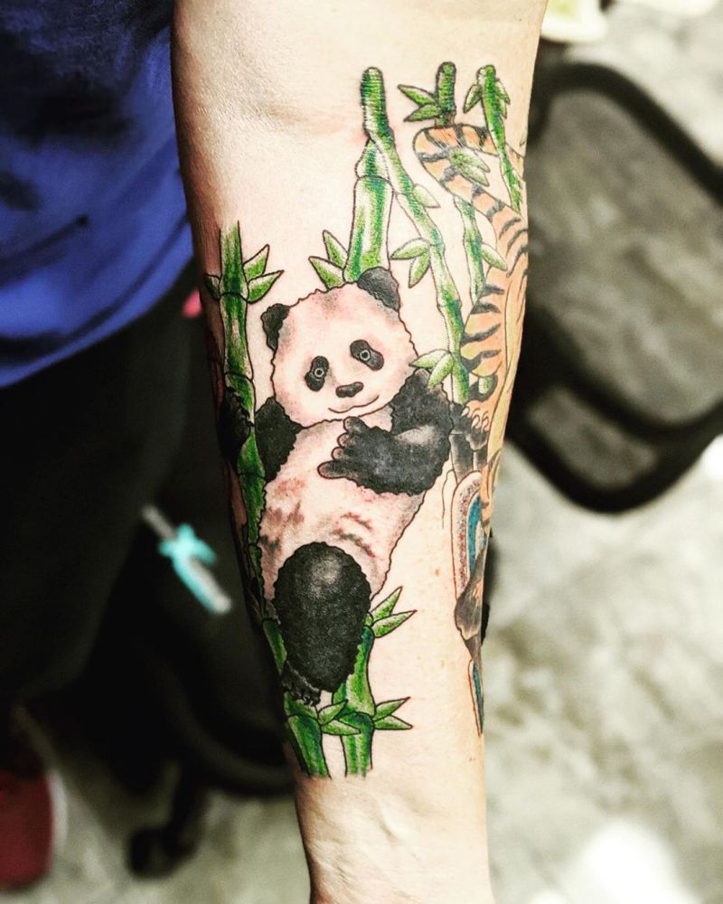 30 Adorable Panda Tattoos Make You Want to Laugh