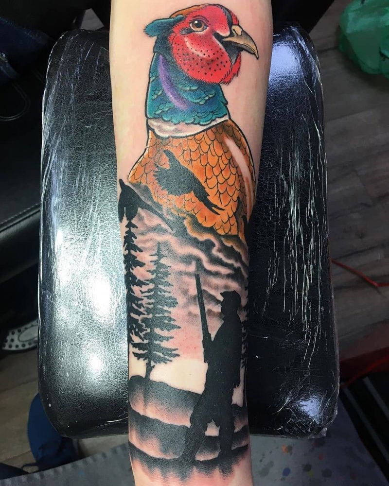 30 Pretty Pheasant Tattoos to Inspire You