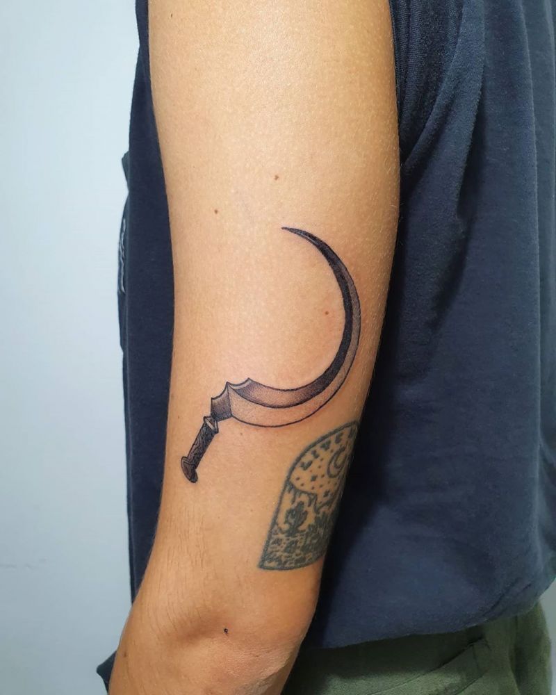 30 Creative Scythe Tattoos You Will Love