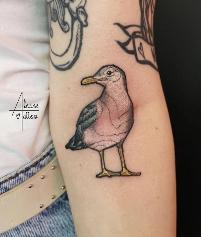 30 Great Seagull Tattoos You Want to Try