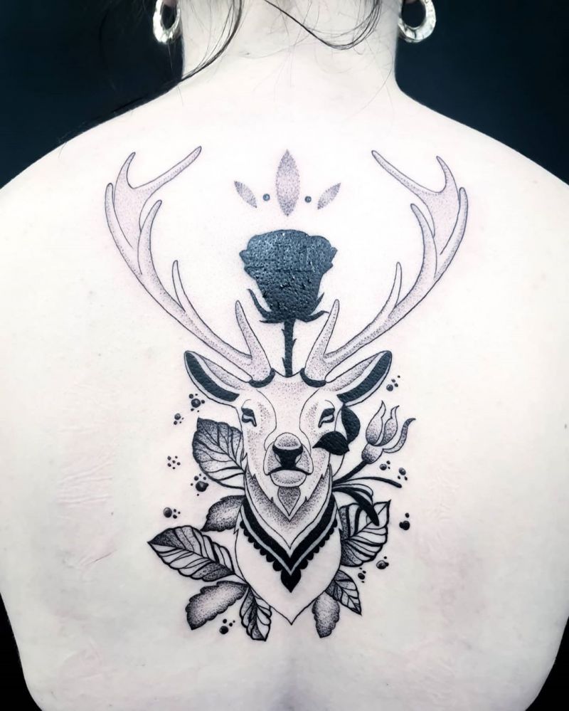 30 Pretty Stag Tattoos That Improve Your Taste