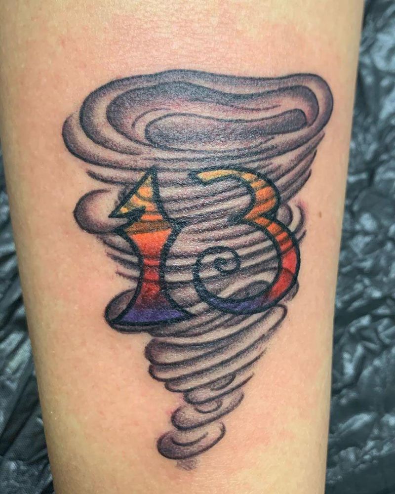 30 Pretty Tornado Tattoos to Inspire You