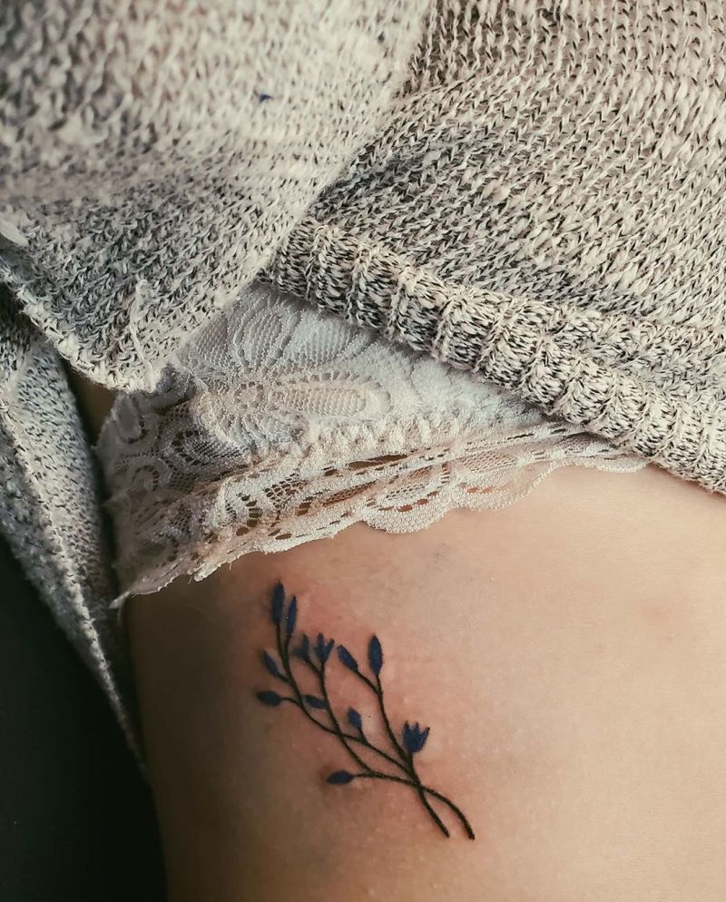 30 Elegant Bluebell Flower Tattoos You Can't Help Trying