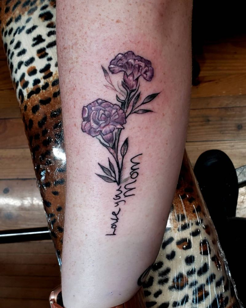 30 Pretty Carnation Tattoos You Will Love