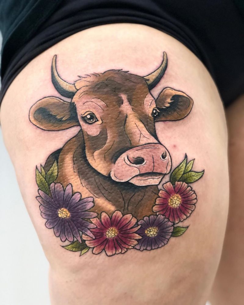 30 Pretty Cow Tattoos You Will Love to Try