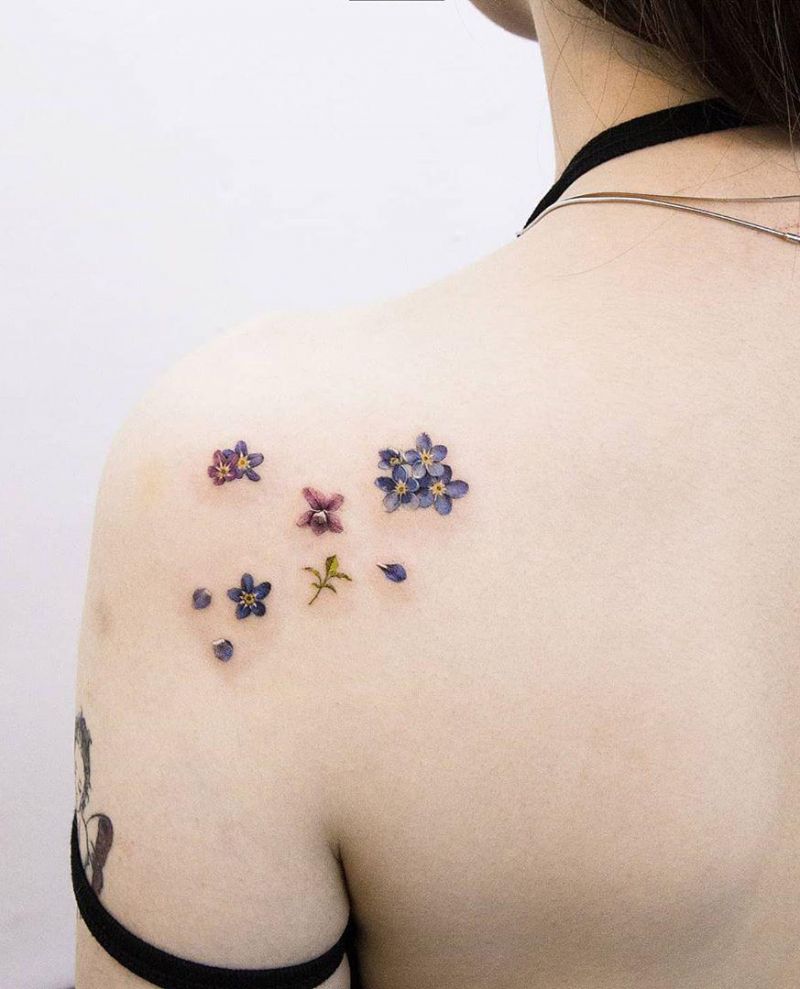 30 Pretty Forget Me Not Tattoos for Your Inspiration