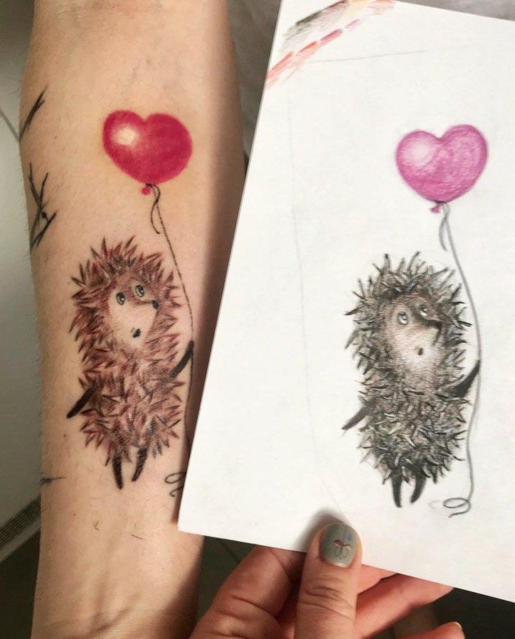 30 Cute Hedgehog Tattoos You Will Love