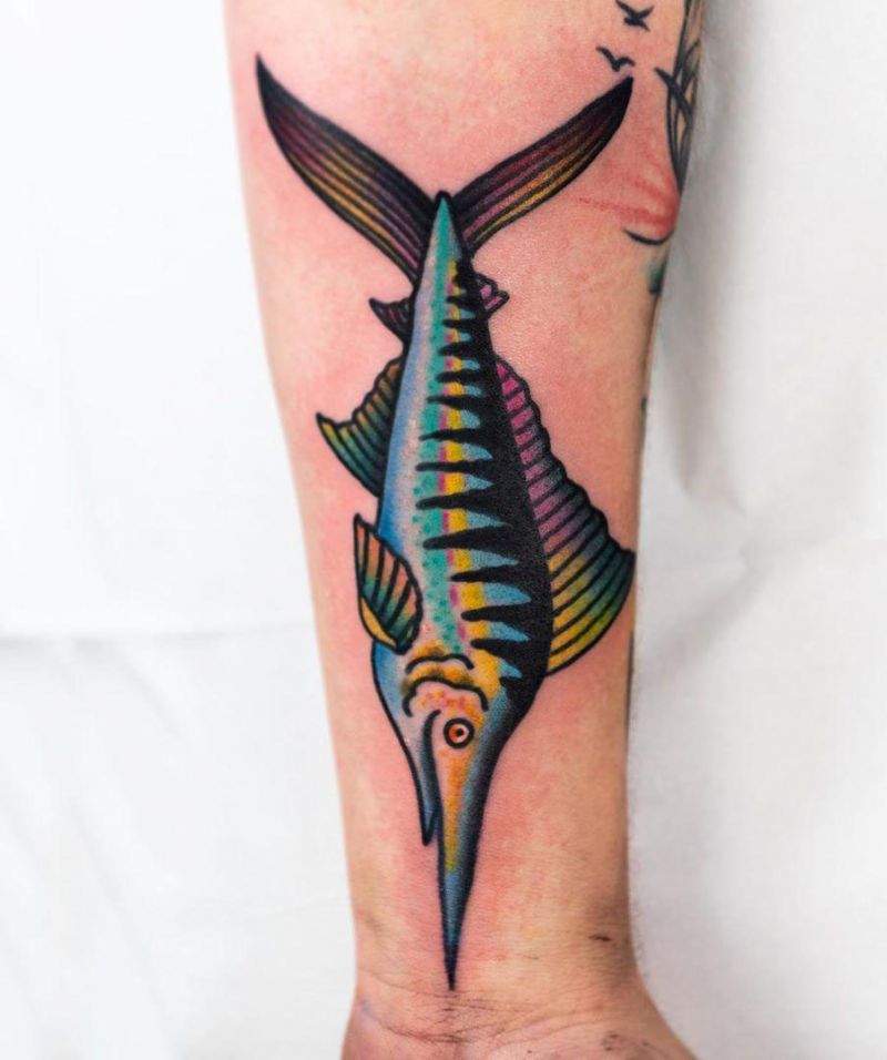 30 Pretty Marlin Tattoos You Will Love