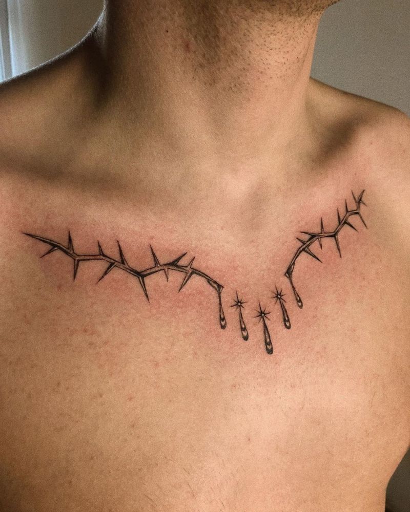 30 Pretty Necklace Tattoos Give You a Different Feeling