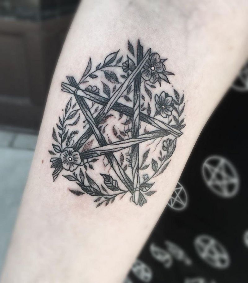 30 Creative Pentacle Tattoos to Inspire You