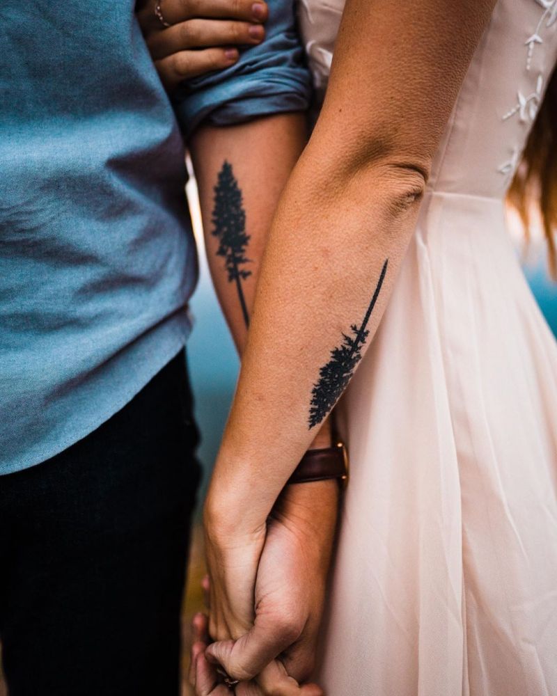 30 Pretty Pine Tattoos You Will Love