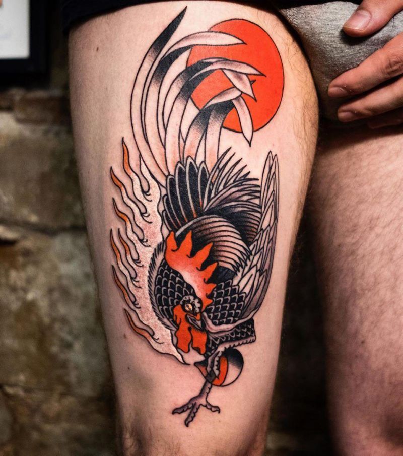 30 Creative Rooster Tattoos Give You Inspiration