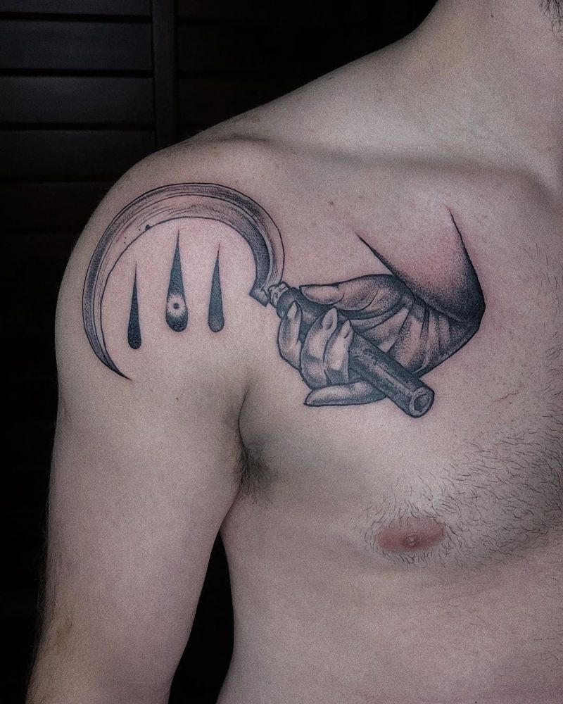 30 Creative Scythe Tattoos You Will Love