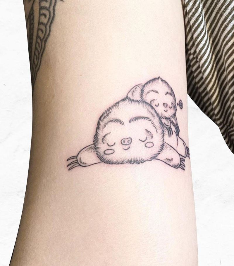 30 Cute Sloth Tattoos for You to Enjoy