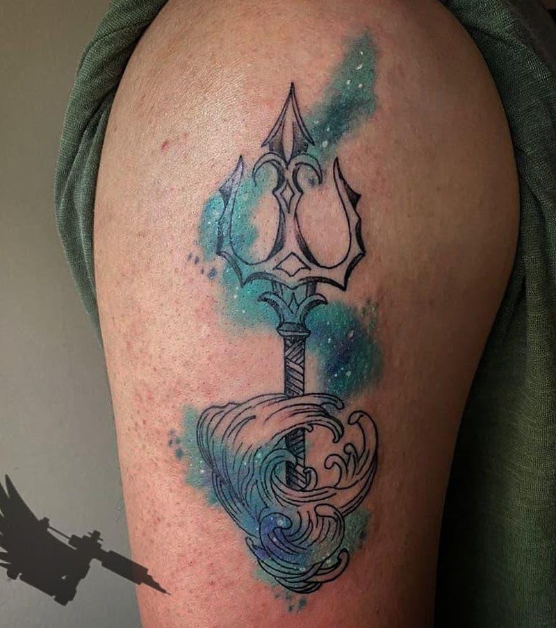 30 Creative Trident Tattoos for Your Inspiration