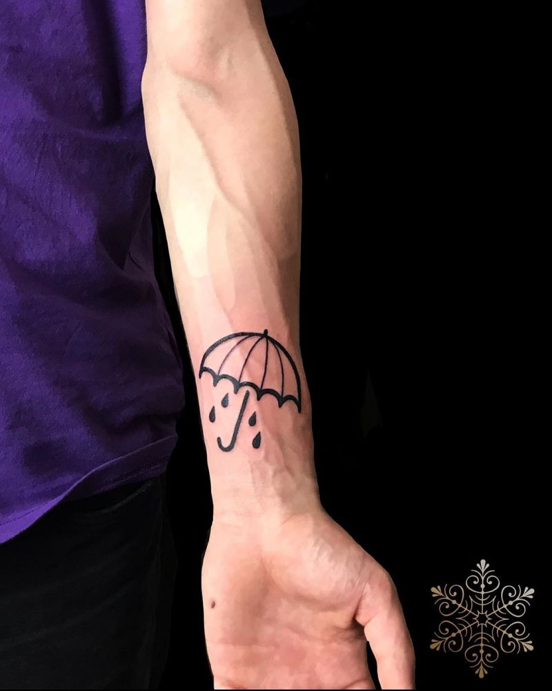 30 Creative Umbrella Tattoos Shelter You from The Wind and Rain