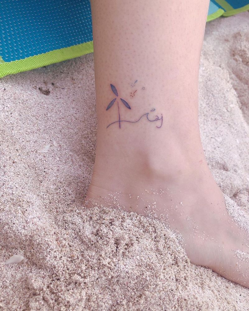 30 Pretty Windmill Tattoos Show Your Temperament