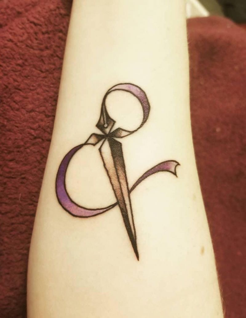 30 Pretty Ampersand Tattoos to Inspire You