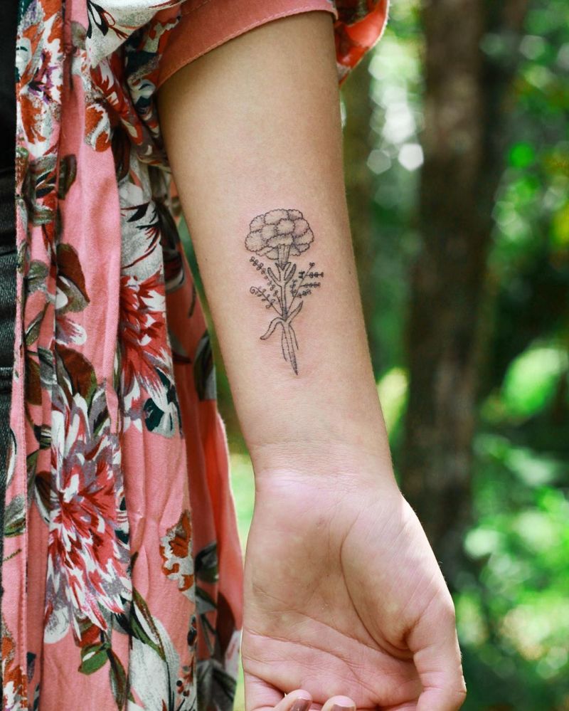 30 Pretty Carnation Tattoos You Will Love