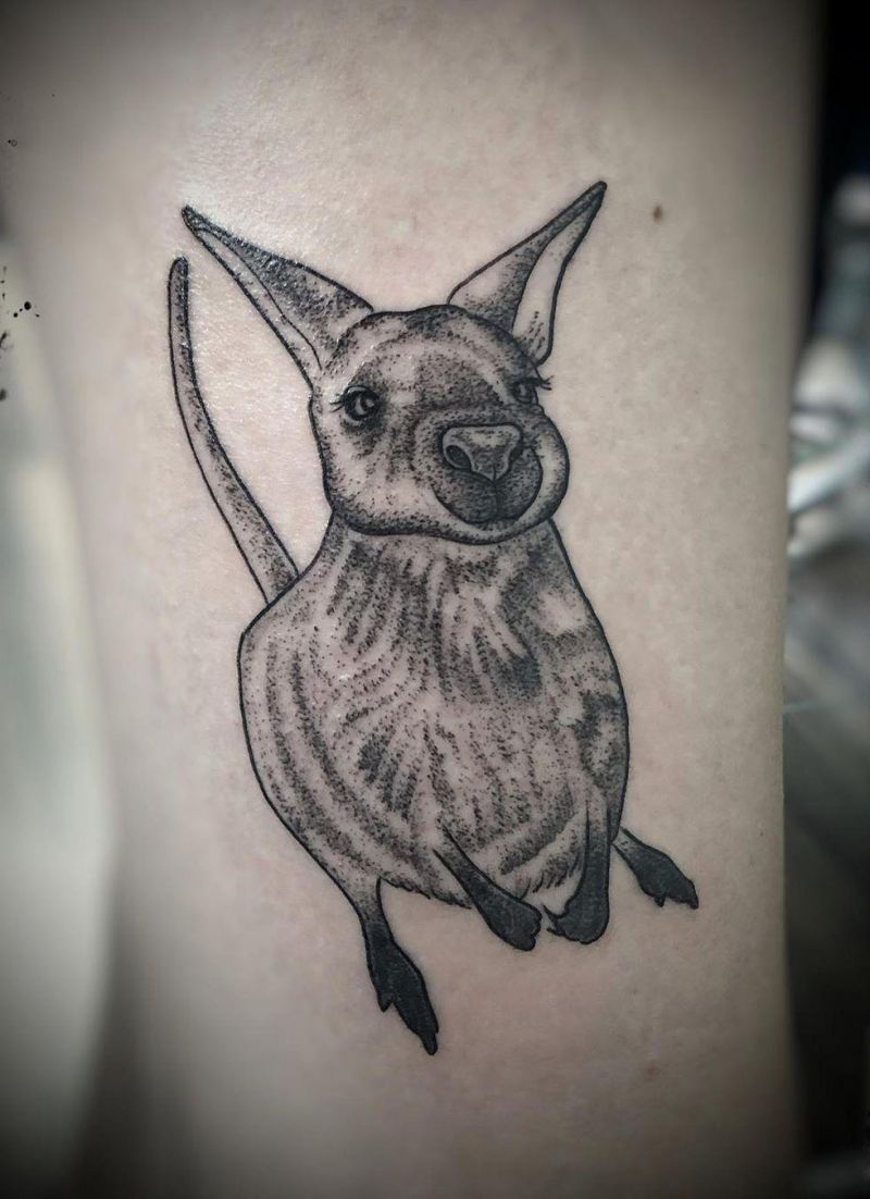 30 Superb Kangaroo Tattoos You Will Like to Try