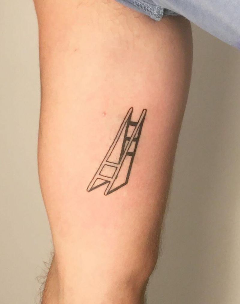 30 Meaningful Ladder Tattoos to Inspire You