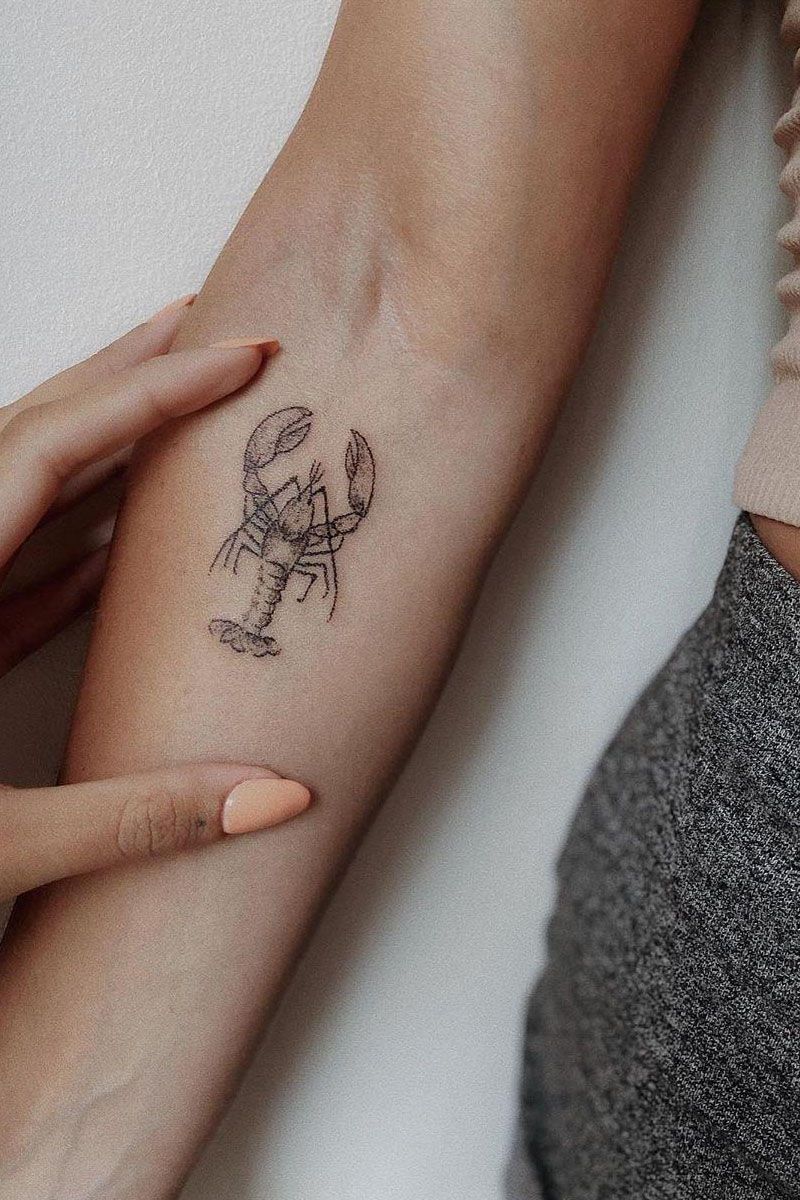 30 Pretty Lobster Tattoos Make You Successful