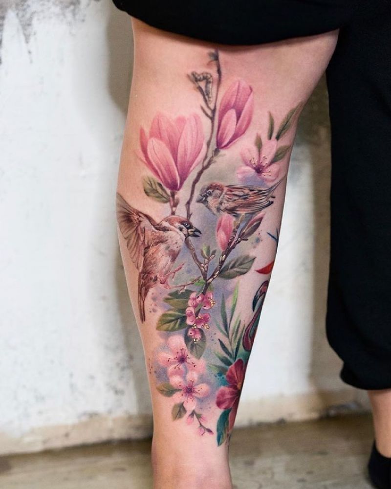 30 Beautiful Magnolia Tattoos You Will Love