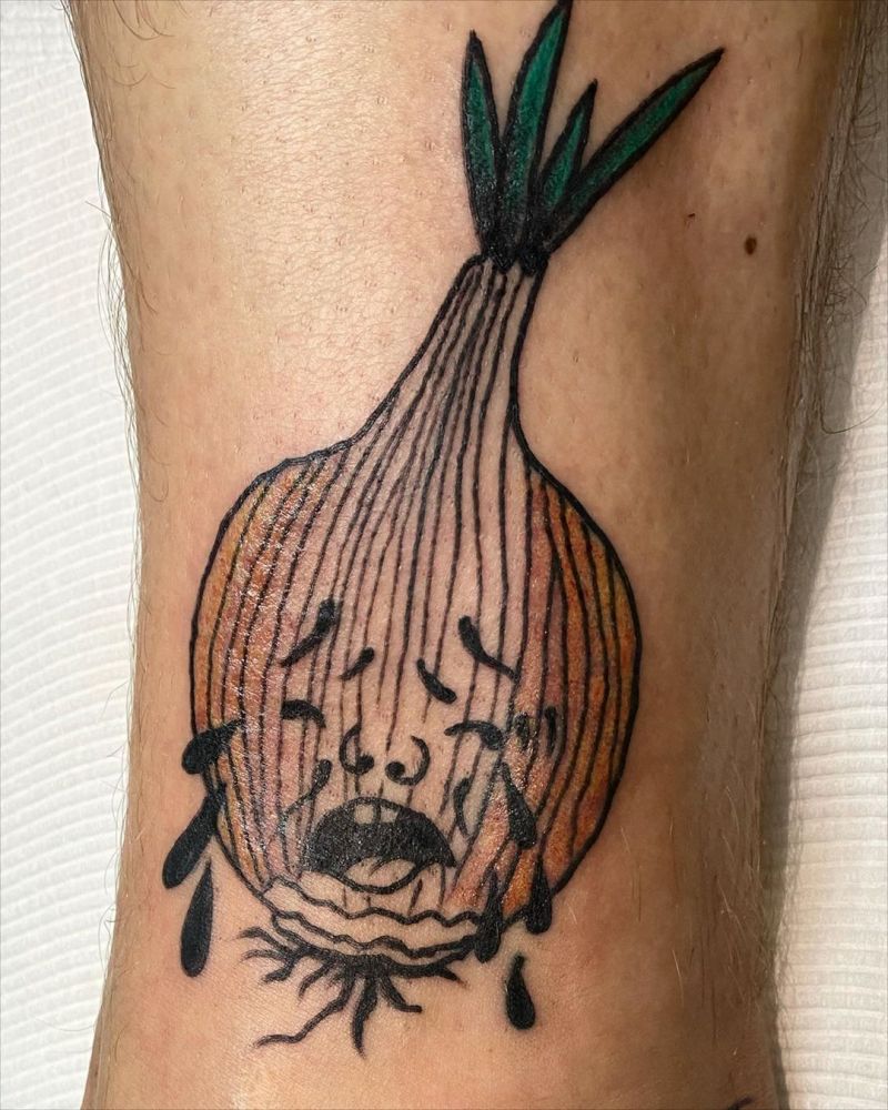 30 Pretty Onion Tattoos for Your Inspiration