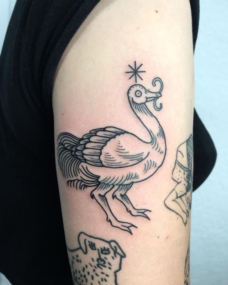 30 Pretty Ostrich Tattoos Hope to Inspire You