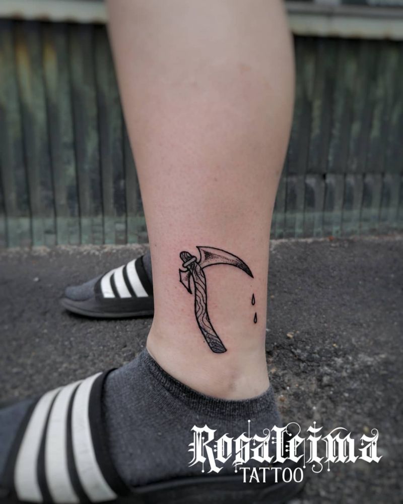 30 Creative Scythe Tattoos You Will Love