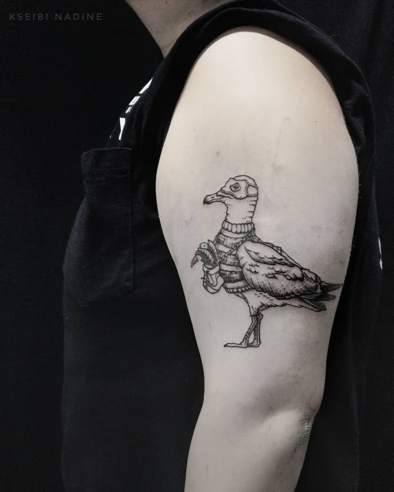 30 Great Seagull Tattoos You Want to Try