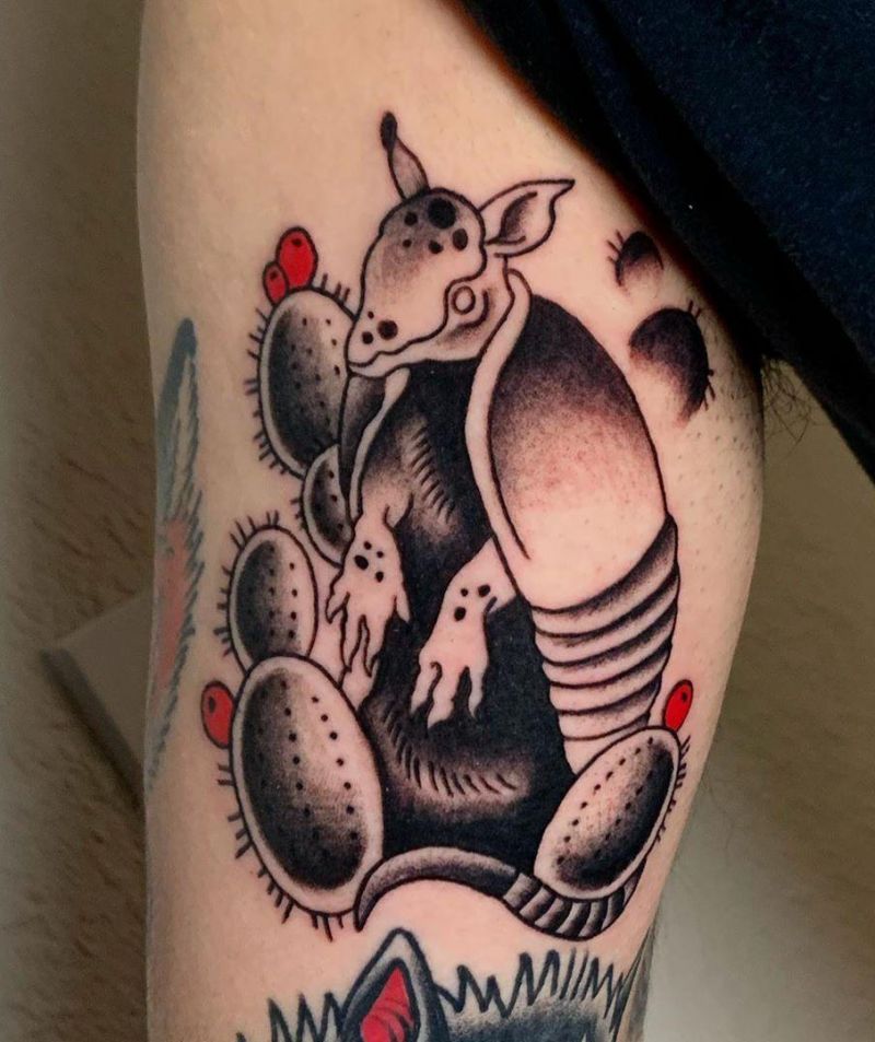 30 Stunning Armadillo Tattoos You Will Love