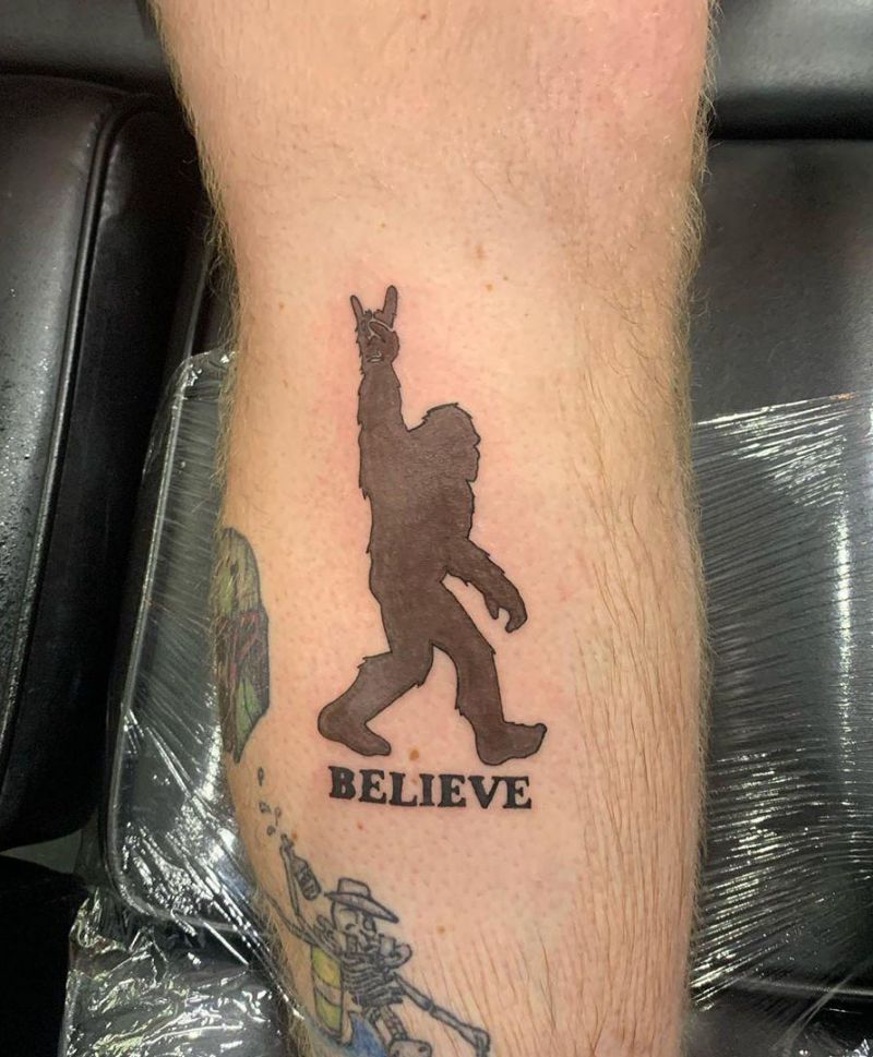 30 Creative Bigfoot Tattoos You Will Love