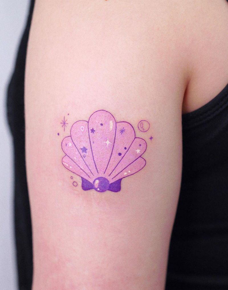 30 Elegant Clam Tattoos for Your Inspiration