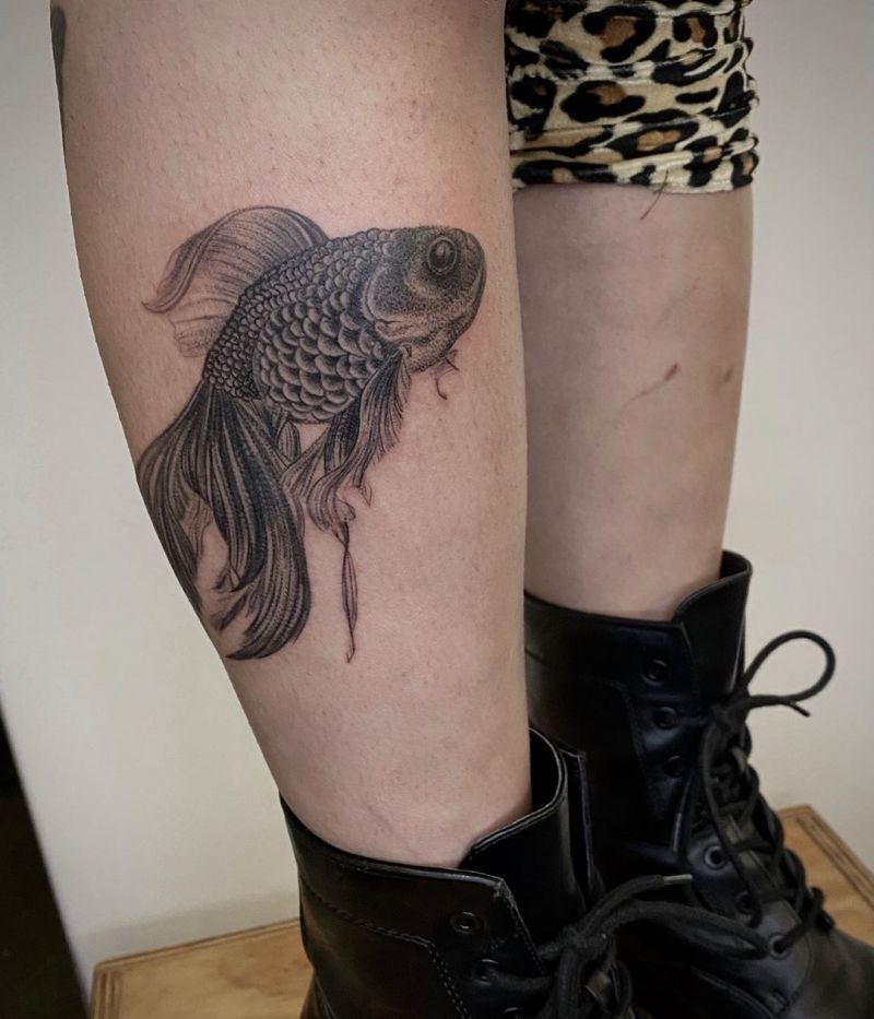 30 Pretty Goldfish Tattoos for Your Inspiration