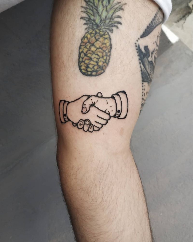 30 Creative Handshake Tattoos You Will Love