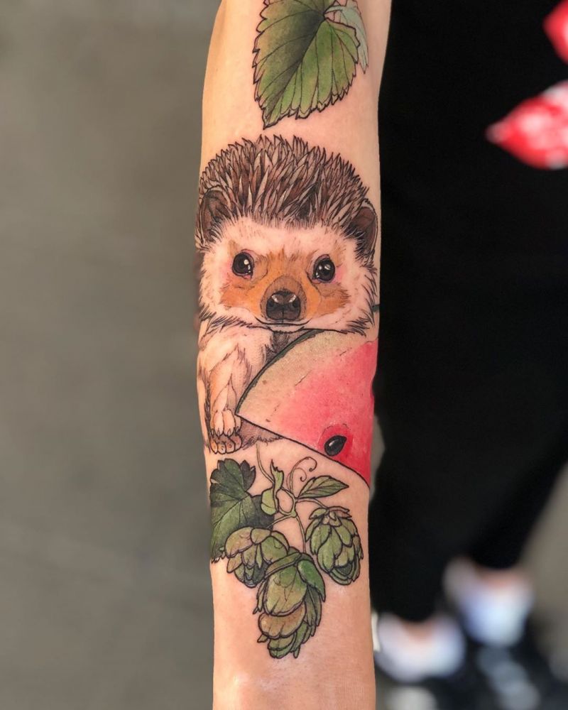 30 Cute Hedgehog Tattoos You Will Love