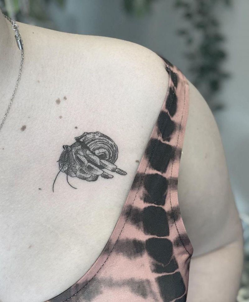 30 Pretty Hermit Crab Tattoos You Will Love