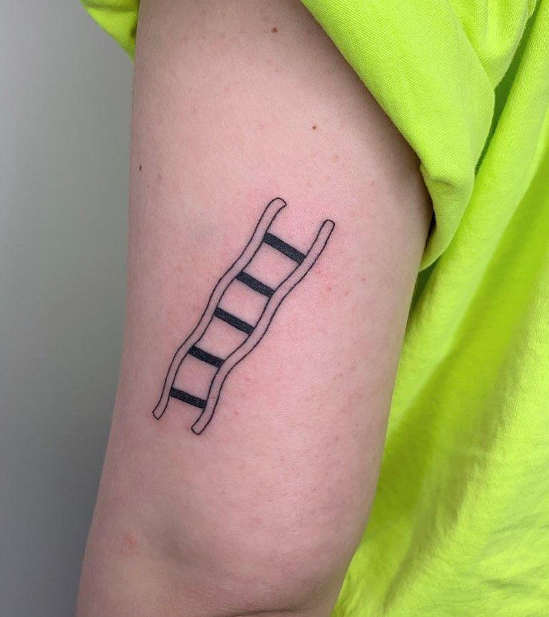 30 Meaningful Ladder Tattoos to Inspire You