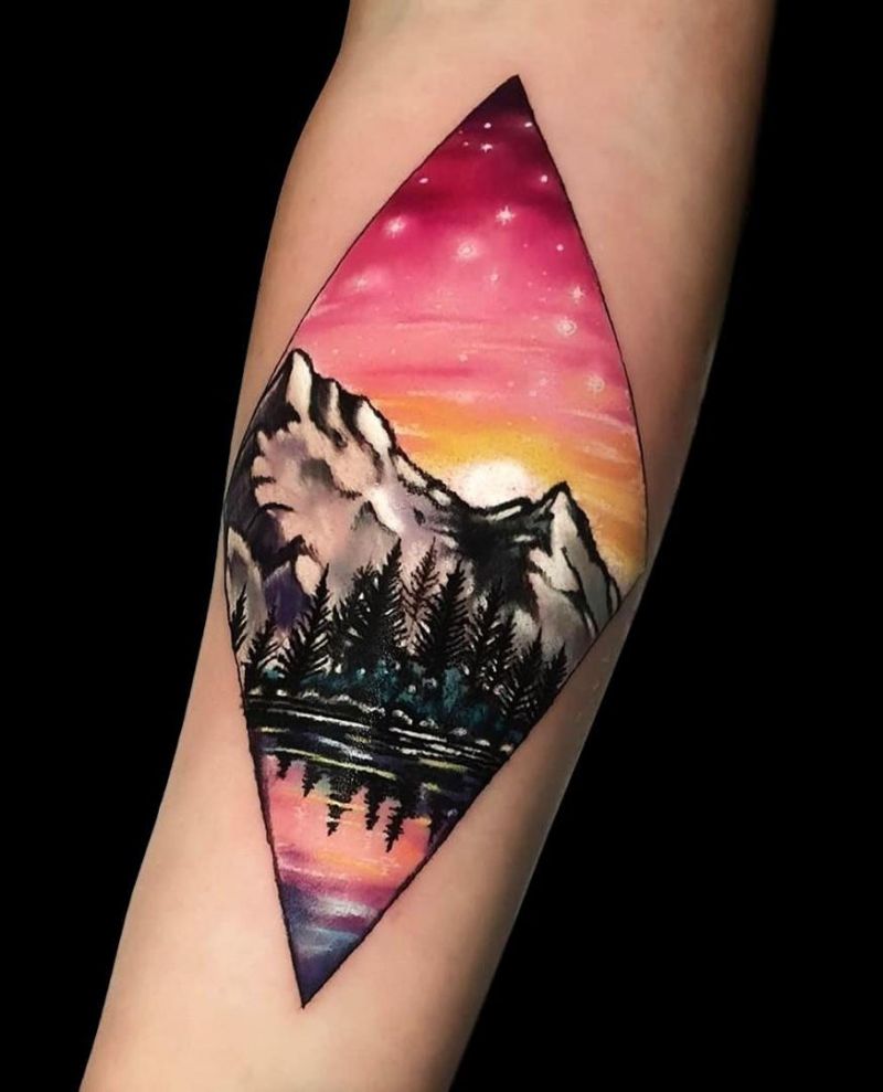 30 Beautiful Landscape Tattoos You Will Love