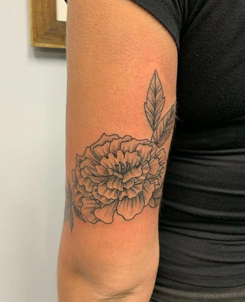 30 Beautiful Marigold Tattoos You Will Love