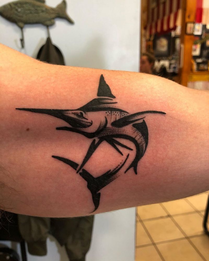 30 Pretty Marlin Tattoos You Will Love