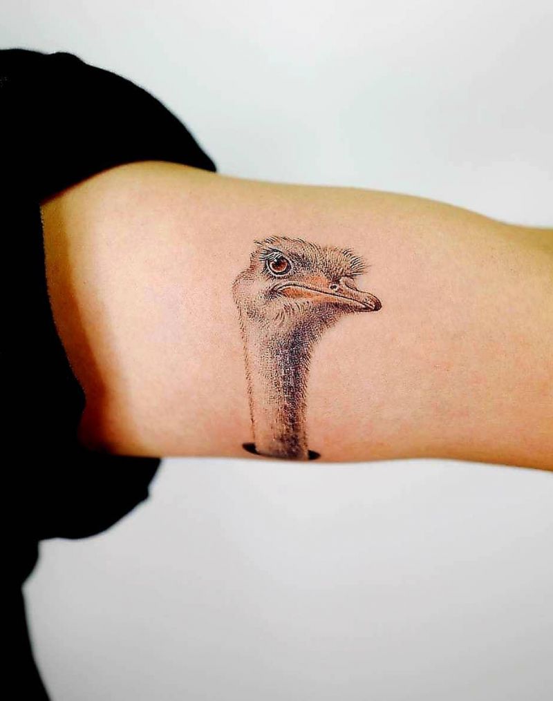 30 Pretty Ostrich Tattoos Hope to Inspire You