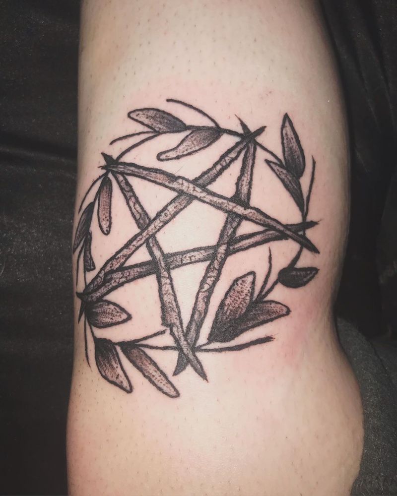 30 Creative Pentacle Tattoos to Inspire You